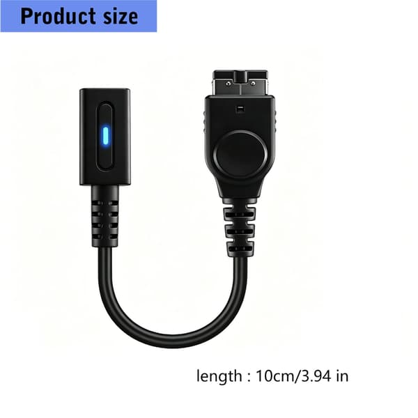 USB Typ C Laddningskabel för Advance SP Spelenheter och Original Spelkonsoler Underhållningsströmkabel