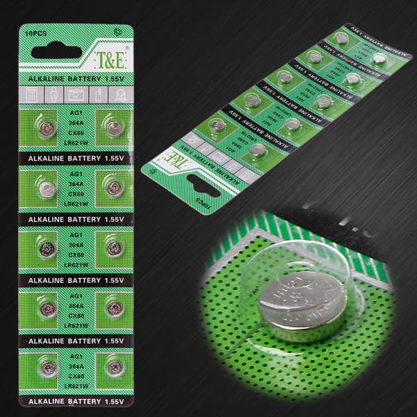 10-pack Multi Purpose Knappcellsbatteri 1,55V Knappbatteri för Elektronisk Enhet