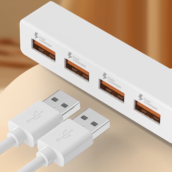 USB2.0 Splitterkabel USB Han til 4 Hun USB2.0 Konverter Multipel USB-port 30cm
