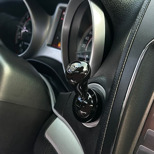 Vippearmsdæksel til bilens tændingsknap, enkelt trykstart, ergonomisk Grey car