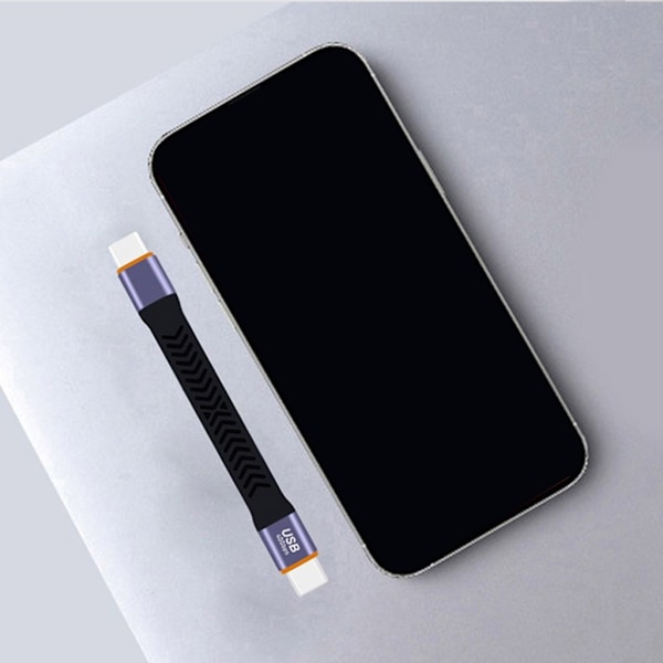 Kort USB C till C-kabel för snabb laddning och dataöverföring 100W Power Delivery, 40Gb