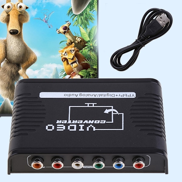 HDMI-kompatibel till 1080P Komponentvideo (YPbPr) för Skalare Konverterare Adapter