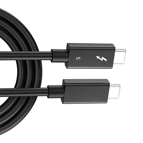 Thunderbolt5 Datakabel 120Gbps Snabb Dataöverföring Stöder 8K 60Hz Dubbelskärm 1m