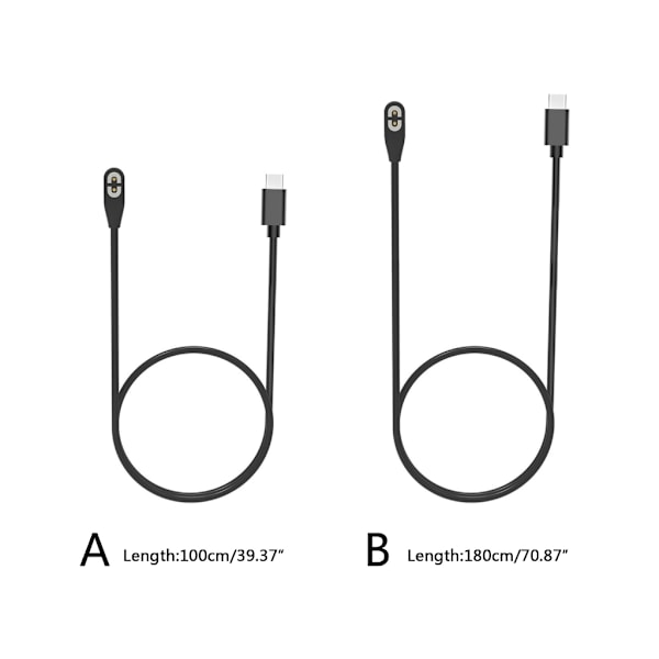 USB Magnetisk Laddningskabel 5V USB-kontakt för AfterShokz Aeropex AS800 Benledningshörlurar Magnetisk Laddningssladd null - 1M