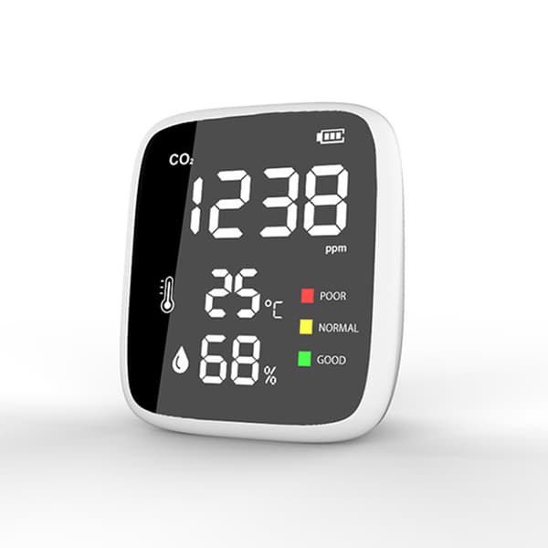CO2-mätare Testare Inomhusluftkvalitet 400-5000ppm Digital Koldioxid Temperatur Luftfuktighet NDIR Sensor