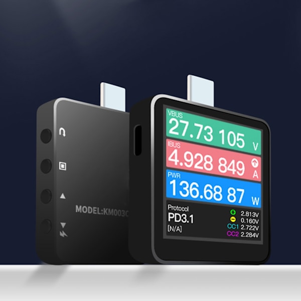 POWER Z Typ C KM003C Moderkortsreparation Digital Voltmeter Volt Meter Detektor
