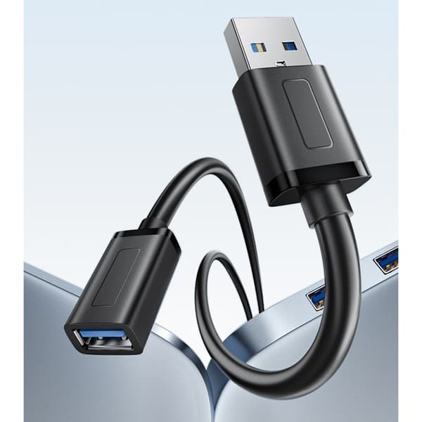 USB3.0 forlængerkabel han til hun dataoverførsel til mus, tilbehør til bærbar computer 50cm - 127
