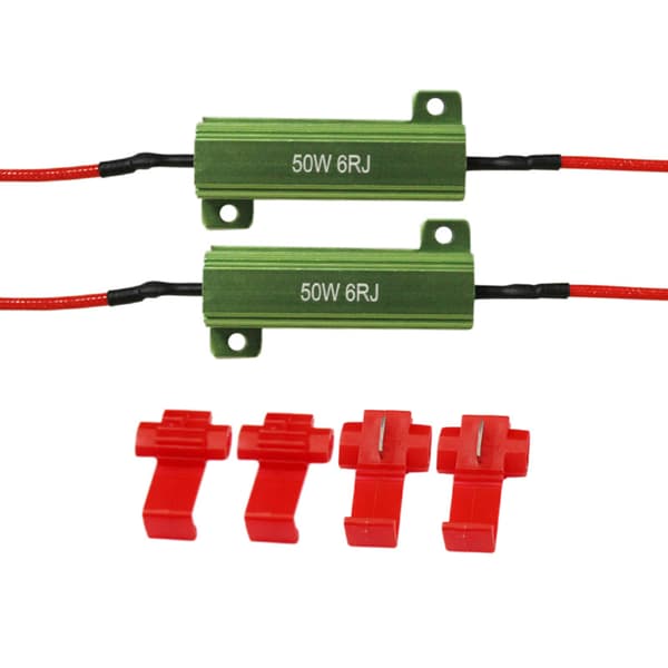 2 stk. LED belastningsmodstand indikator motorcykel blinklys flash blinker fejlrettelse Y