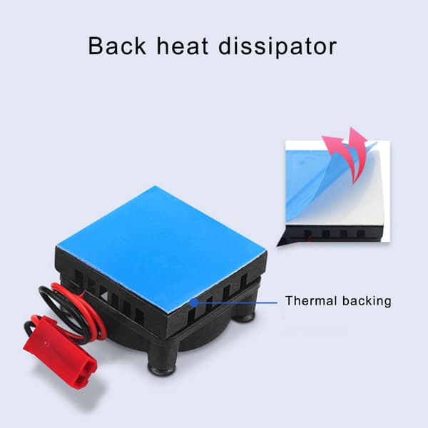Børsteløs CPU Køleventilator Termisk Styring Aluminium Køleplade Køleventilator