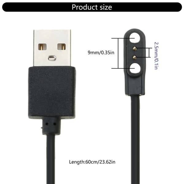 Nopea magneettinen latauskaapeli T2/C3-kellon lataussovitin helppo nopea null - Normal style
