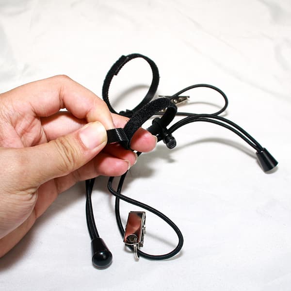 Baggrundsklemmer Holder med 7,8 tommer/20 cm justerbar elastisk C
