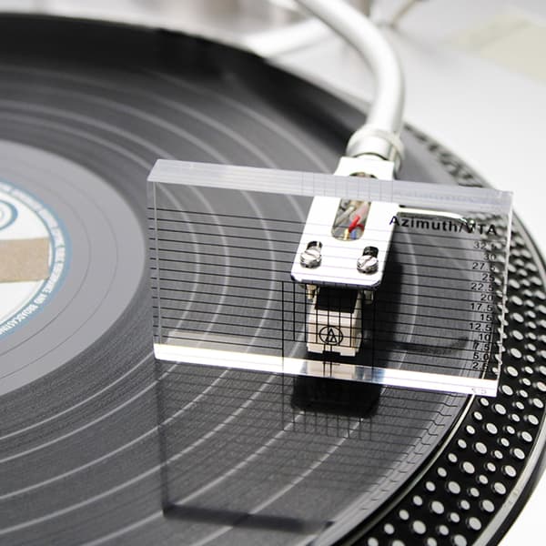 Levysoittimen mittaustyökalu Phono Tonearm Ruler Alignment Azimuthal Meter
