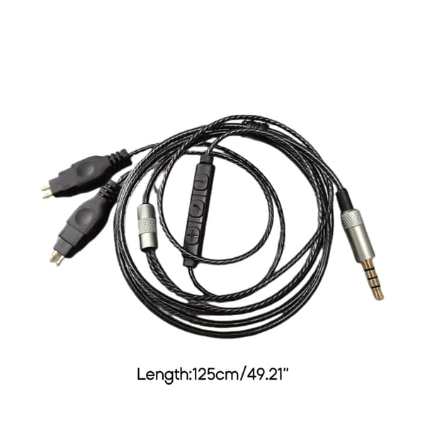 Hovedtelefonkabel til HD580 HD650 Headset Opgraderingskabel Høj-kvalitets PVC Materiale