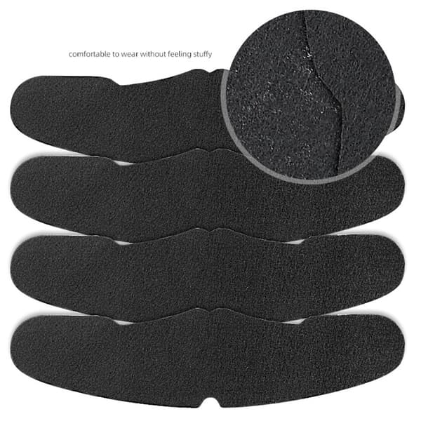 Filtmössa Foderinlägg Basebollkeps Innerfoder 10-pack för män kvinnor idrottare Black