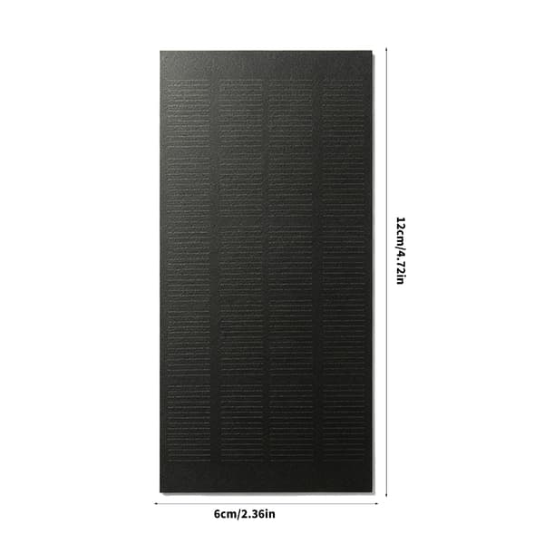 1,2W 5V bærbart solcellepanel Mini solcellepanel fotovoltaiske celler