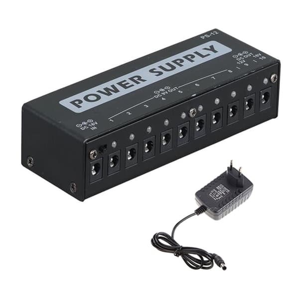 Gitarpedaler Strømforsyning Med 10 Isolerte Utganger for 9V/12V/18V Effektpedal US