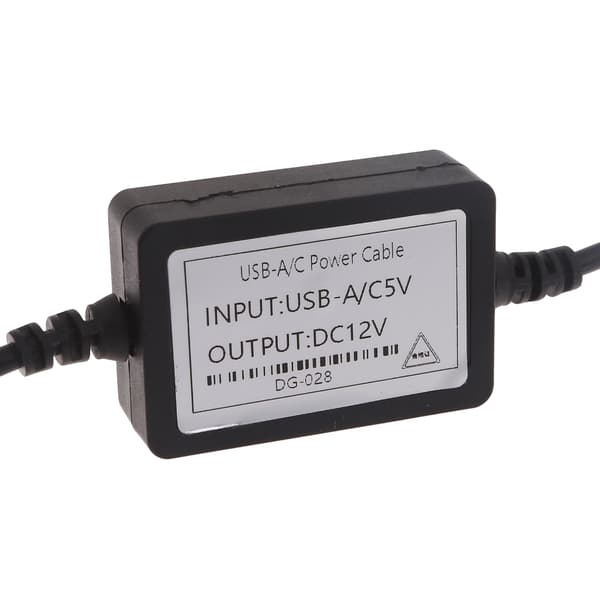 USB 5V til DC12V ladekabel strømledning USB DC-kontakt for skrivebords-LED-lamper
