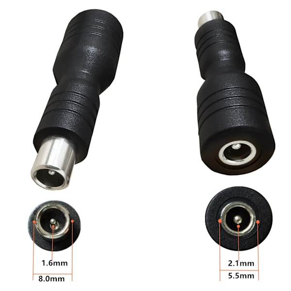 5,5x2,1 mm till 8016 Hane Konverteringsadapter för Laddningsadapter för Elfordon