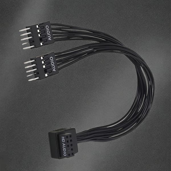 Premium Klar Lyd 9-bens Han Til 2 Hun Splitterkabel Til Frontpanel Lyd