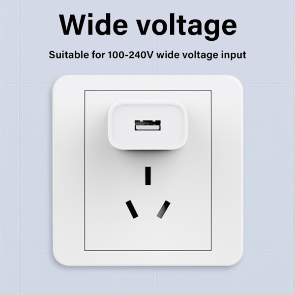 US Reseadapter US 2-stift Väggladdare Adapter med USB-port US