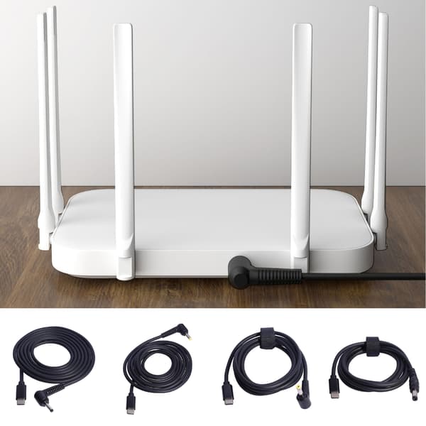 Type C til strømkabel 9V 12V 15V 20V USB C-plugger til hannladekabel 5.5x2.1mm - 12V