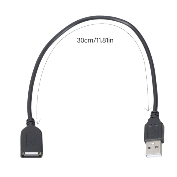 USB han til hun forlængerkabel til pc-tilbehør 30 cm langt