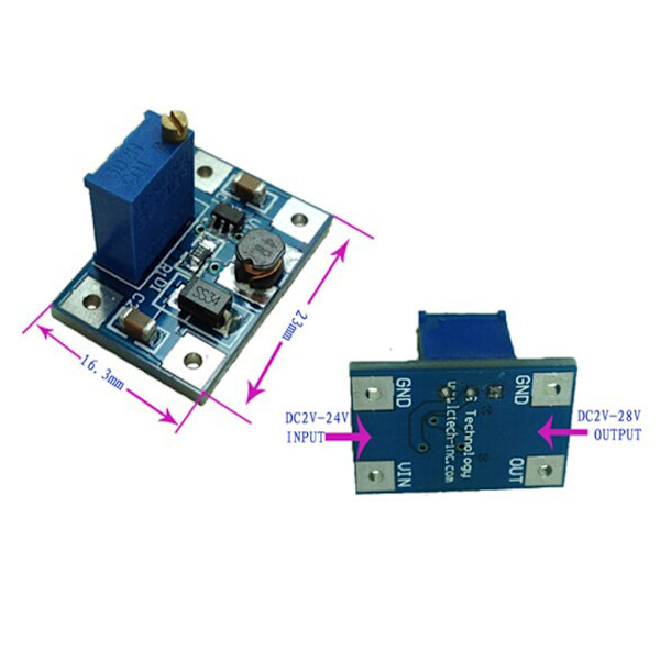 Effektive SX1308 DC Boost-konvertermoduler til gør-det-selv-projekter