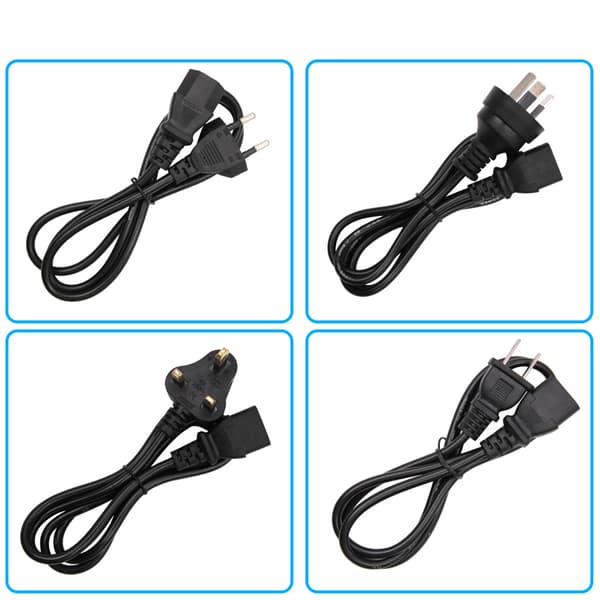 48V for DC/AC Adapter Bryter Strømforsyning Lader 5.5x2.1-2.5 Kontakt Transformator EU 2A