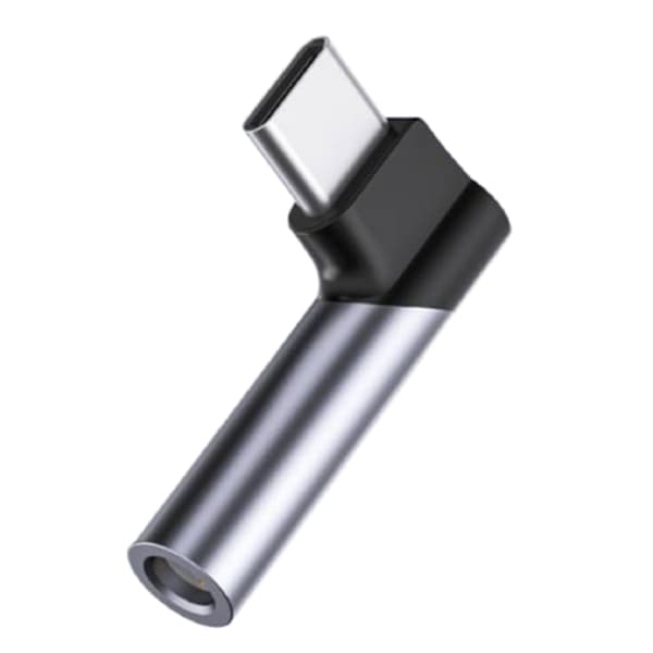 Type C til 3,5 mm lydadapter HiFi retvinklet dongle USB C til 3,5 mm adapter til musikopkald Type C lydkonvertere