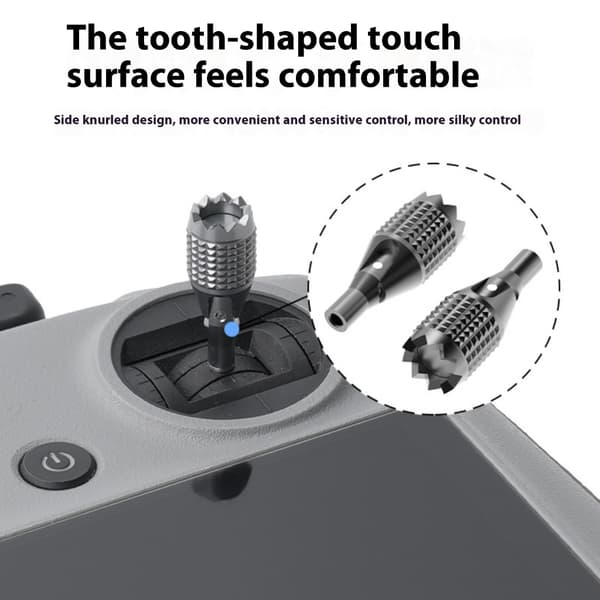 Drönare Fjärrkontroll Joystick Tumvippskyddsstång för drönare Titanium black