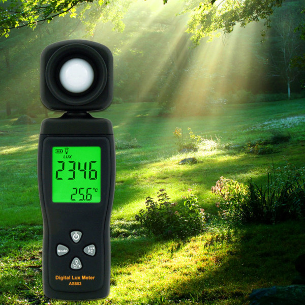 Digital Ljusmätare/Lumenmätare för LED-lampor och Växter