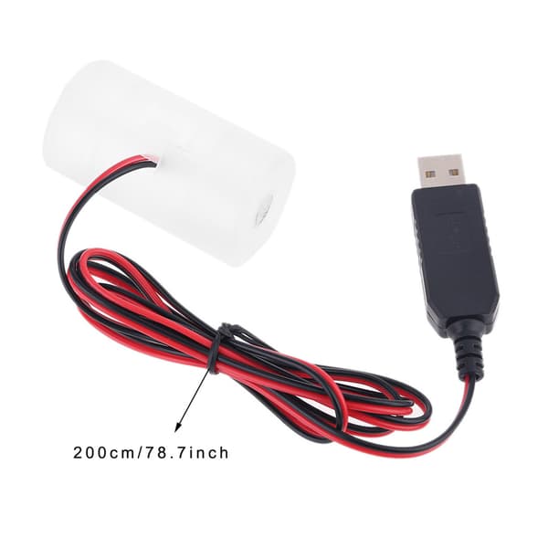 LR20 D Batterieliminator USB-strømforsyning erstatter 1 til 4 stk D-cellebatterier D