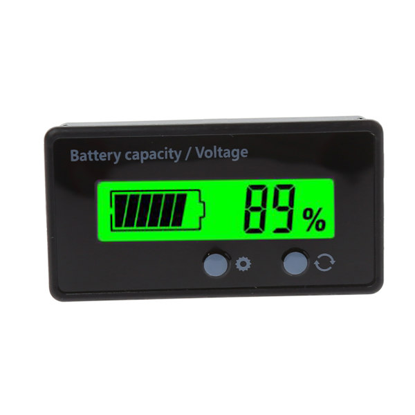 8V-70V LED-display Voltmeter Mini Spänningsmätare Batteri Ström Procent Tester