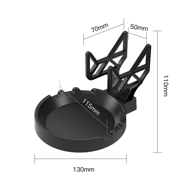 Lat Telefon Display Stativ Stabil Stor Base Støtte Sklisikker Design for Gamepad White