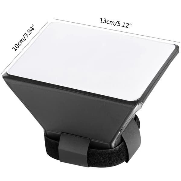 Blitsdiffusor Reflektor Softboks Profesjonell Mini Fotodiffusor Myk Lysboks for de fleste digitale kameraer Black