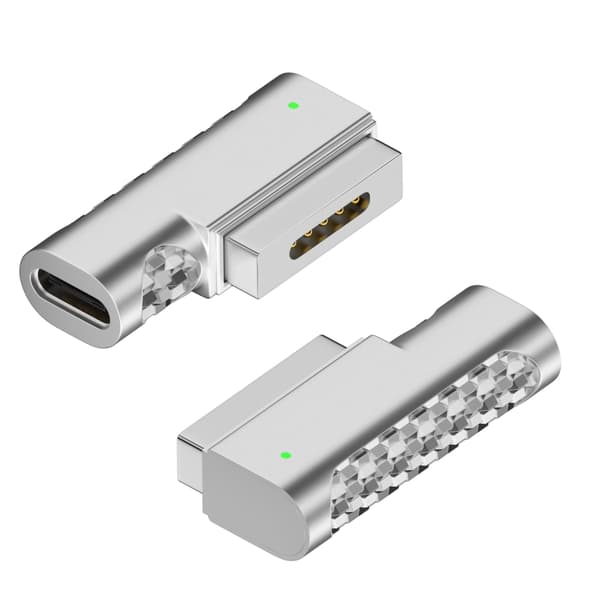 USB C hun til 2 hurtigopladningsadapter i aluminiumslegering til MacBook Pro