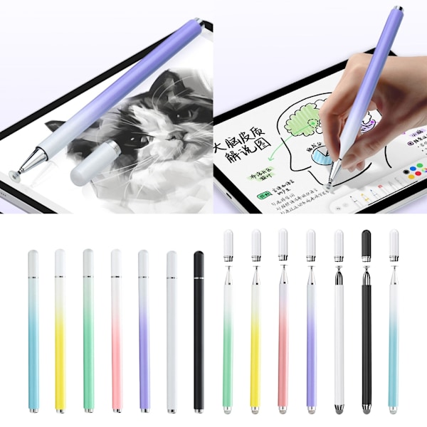 Universell Stylus Penna för Surfplattor Mobiltelefon Pekpenna Magnetisk Stängning Stylus Black Single use