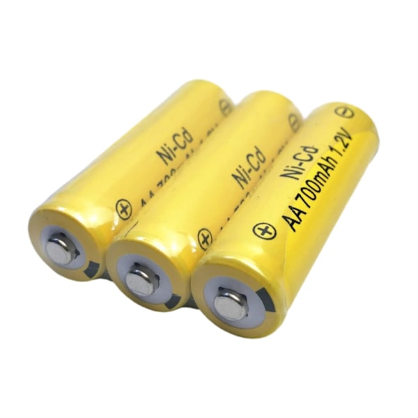 10st AA 1.2V 700mAh Uppladdningsbart Batteri NiCd 2A För Mus Elektrisk Leksak Fjärrkontroll