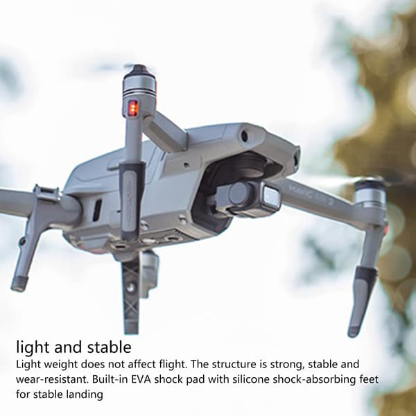 Forhøjende foldbar støttebenbeskytter til Mavic Air 2S drone tilbehør