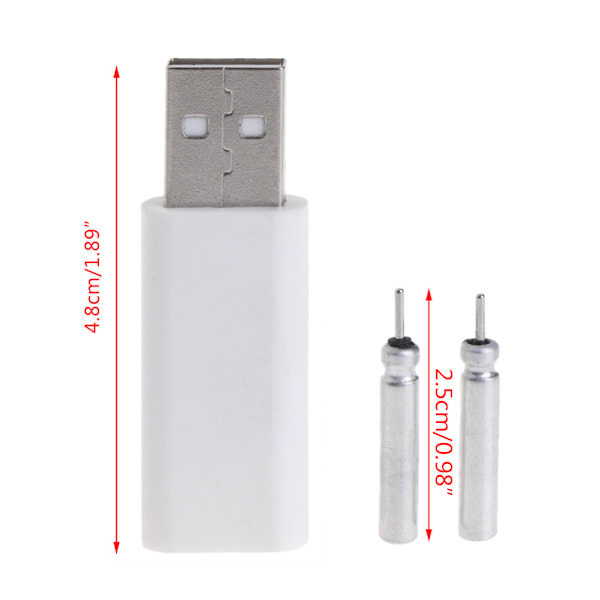 Fiskeflöte Batteriladdare Enheter CR425 Batteriset Match USB Elektronisk Uppladdningsbar L