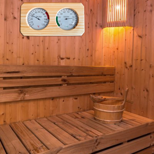 Termometer Hygrometer Temperaturmätare Viktig Sauna Tillbehör för Bastu
