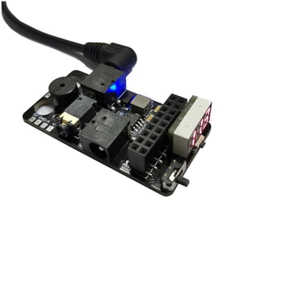 5.8G Digital til Analog Konverter Modul til FPV-briller med Spændingsdisplay og DVR-support