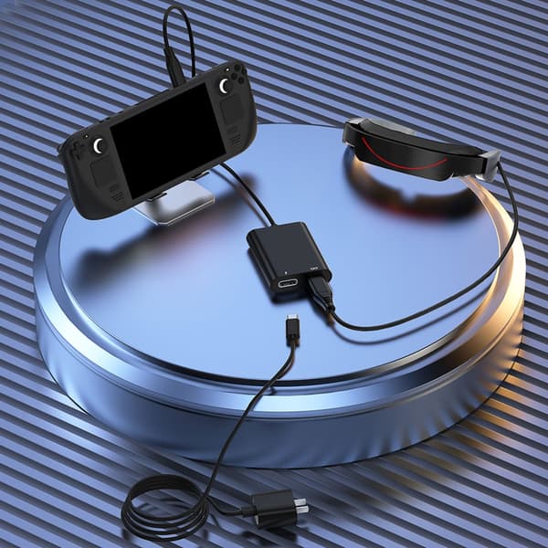 AR Briller Docking Hubs med PD Hurtig Opladning og USB To Interfaces til Tablets Black