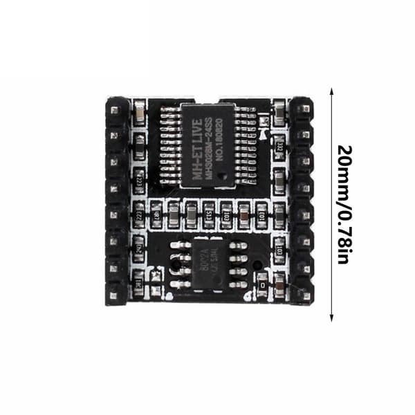 3 stk. Multifunktionel MP3-dekodning til DFPlayer Mini MP3-afspillermodul TF-kort U-disk DFPlayer Lydstemmemodul Board