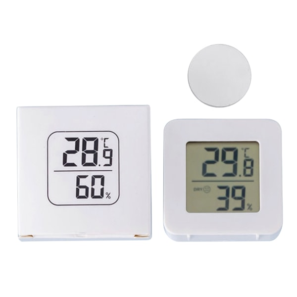 Väggmonterad LCD Digital Termometer Hygrometer för Inomhus med Inbyggt Batteri