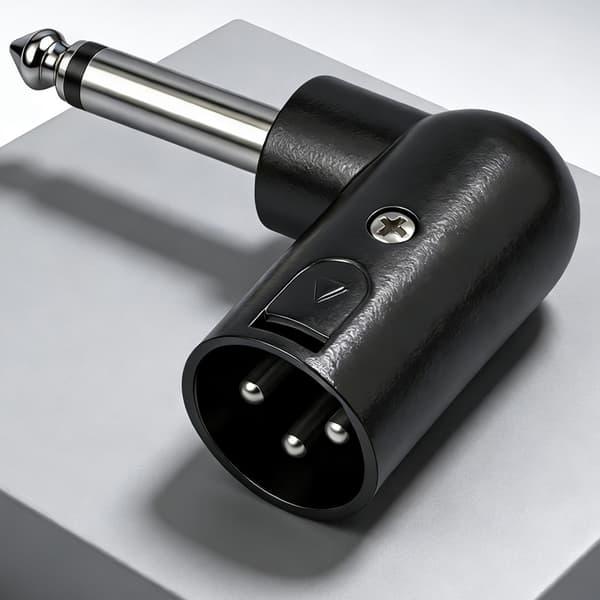 Ammattimainen 6,35 mm mono-XLR-urossovitin 1/4\"-XLR-sovittimet