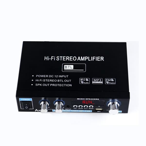 Hem Bilstereoförstärkare Bluetooth5.0 Surroundljud FM HiFi Digital Stereoförstärkare EU Plug
