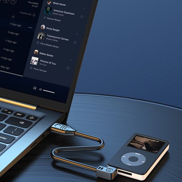 USB2.0 Han til Mini USB Han Stik Forlængerledning Dataoverførselslinje til MP3 30cm - Right