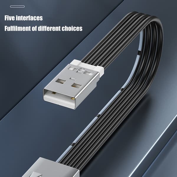 USB2.0 Skjøteledning FPV Flat Slim Thin Ribbon 480Mbps Rask Dataoverføring 0.5m - Up