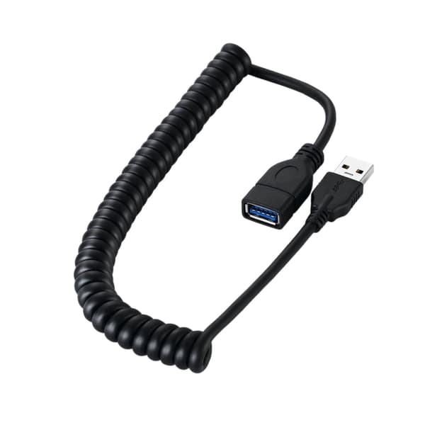 Optrækkeligt USB3.0 han til hun forlængerkabel til flashdrev og kortlæser